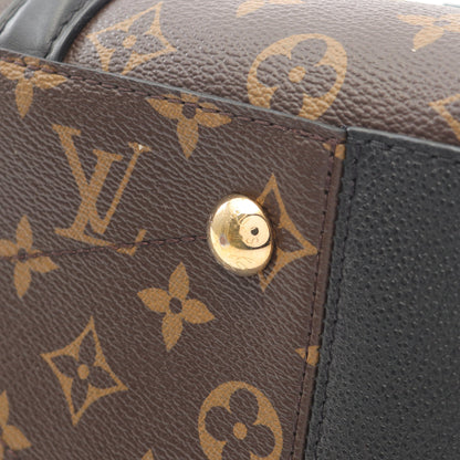 スフロ NV MM モノグラム ノワール ハンドバッグ PVC レザー ブラウン ブラック 2WAY ルイヴィトン バッグ LOUIS VUITTON