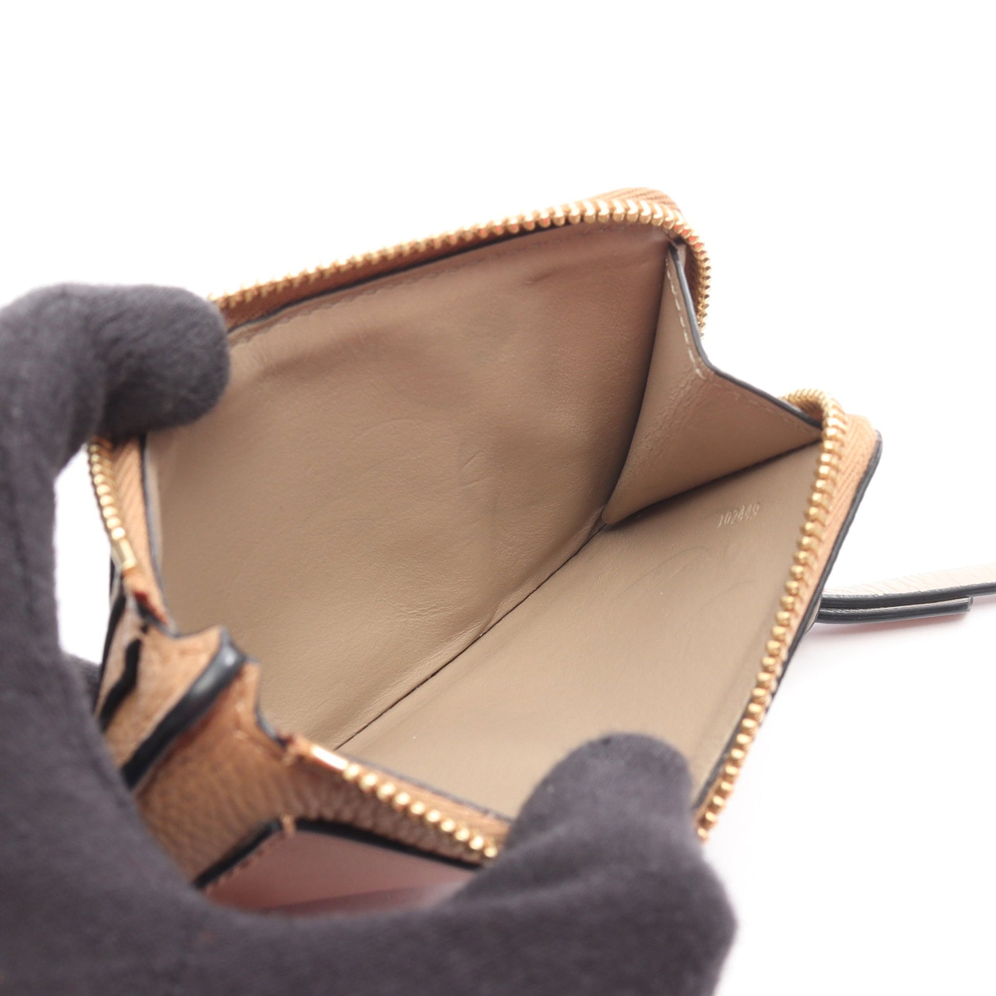 アナグラム コインカードホルダー カードケース コインケース レザー ブラウン ロエベ 財布・小物 LOEWE