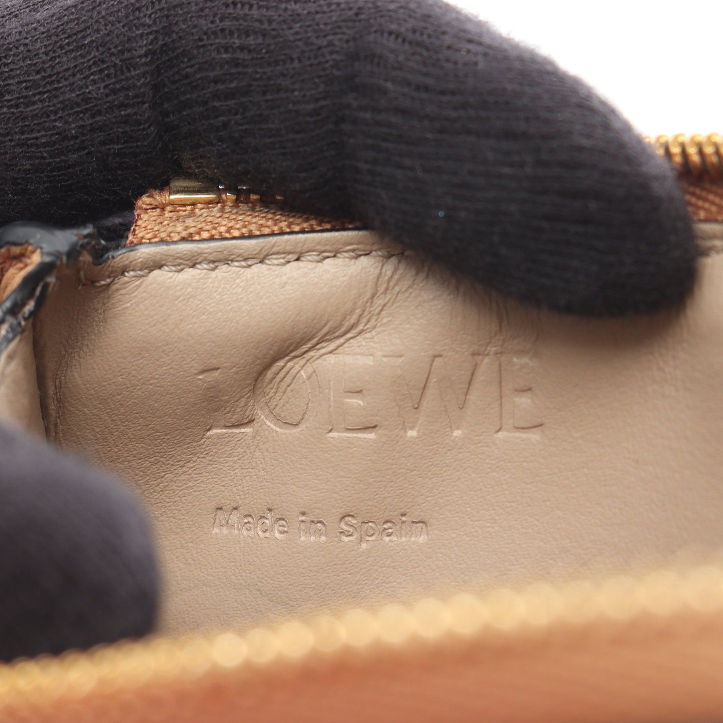 アナグラム コインカードホルダー カードケース コインケース レザー ブラウン ロエベ 財布・小物 LOEWE