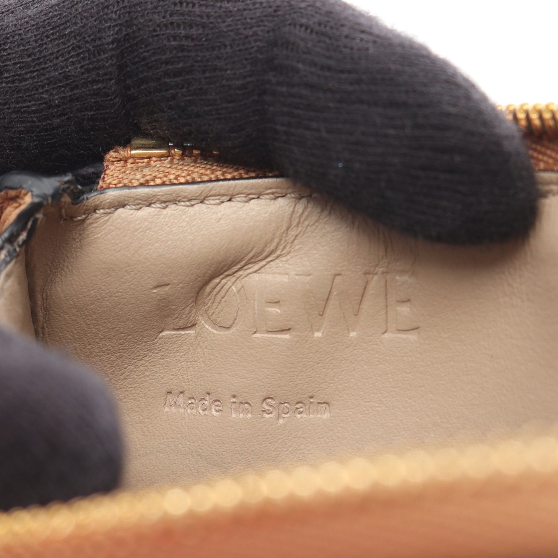 アナグラム コインカードホルダー カードケース コインケース レザー ブラウン ロエベ 財布・小物 LOEWE