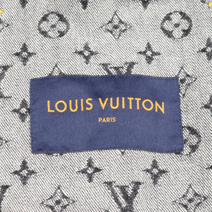 LOUIS VUITTON × NIGO モノグラム クレイジー ワークウェア デニムジャケット コットン ブラック グレー ルイヴィトン アウター LOUIS VUITTON