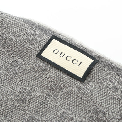 GG柄 ウェビングライン マフラー ウール シルク グレー グリーン レッド グッチ 財布・小物 GUCCI