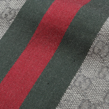 GG柄 ウェビングライン マフラー ウール シルク グレー グリーン レッド グッチ 財布・小物 GUCCI