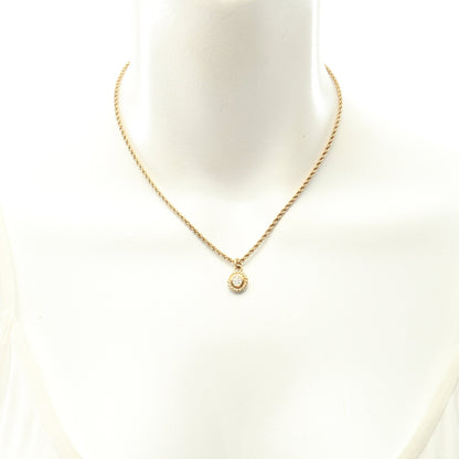 ネックレス GP ラインストーン ゴールド クリア クリスチャンディオール アクセサリー Christian Dior