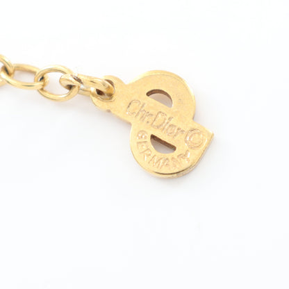 ネックレス GP ラインストーン ゴールド クリア クリスチャンディオール アクセサリー Christian Dior