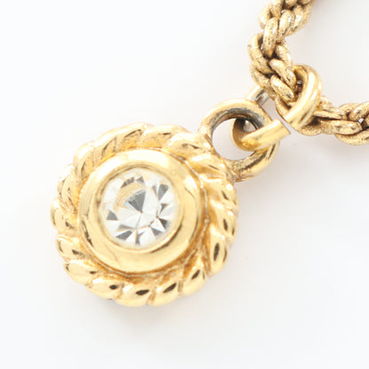 ネックレス GP ラインストーン ゴールド クリア クリスチャンディオール アクセサリー Christian Dior