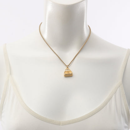 CDロゴ バッグモチーフ ネックレス GP ゴールド クリスチャンディオール アクセサリー Christian Dior