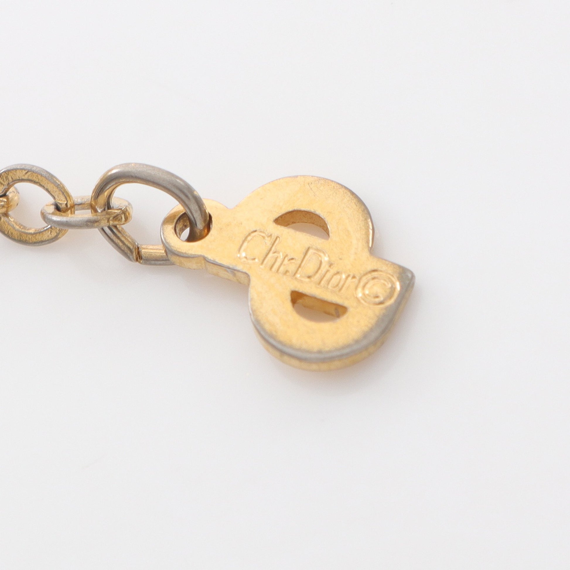 CDロゴ バッグモチーフ ネックレス GP ゴールド クリスチャンディオール アクセサリー Christian Dior