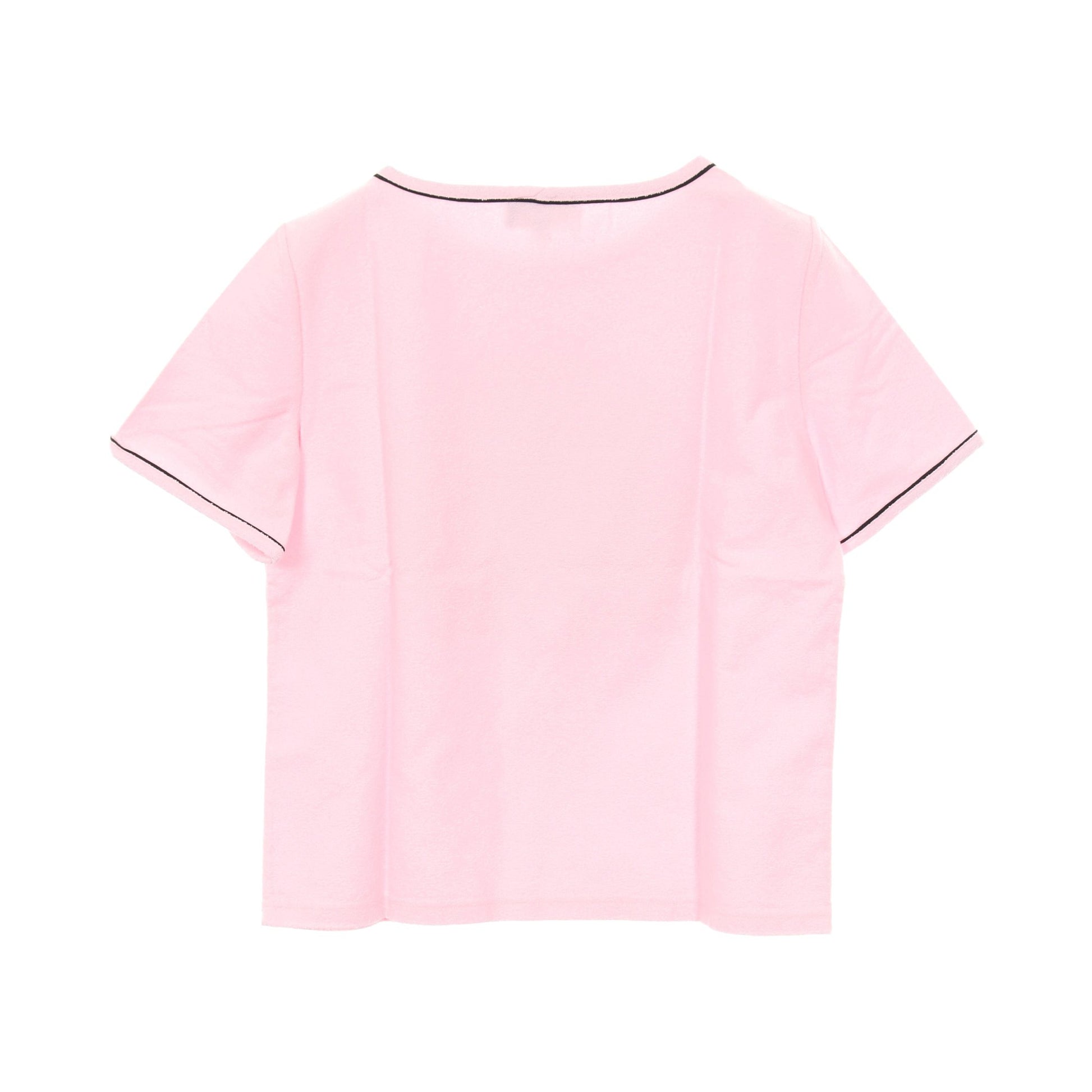 LA PAUSA ラ パウザ クルーズコレクション Tシャツ クルーネック 半袖 コットン ライトピンク ブラック ホワイト シャネル トップス CHANEL