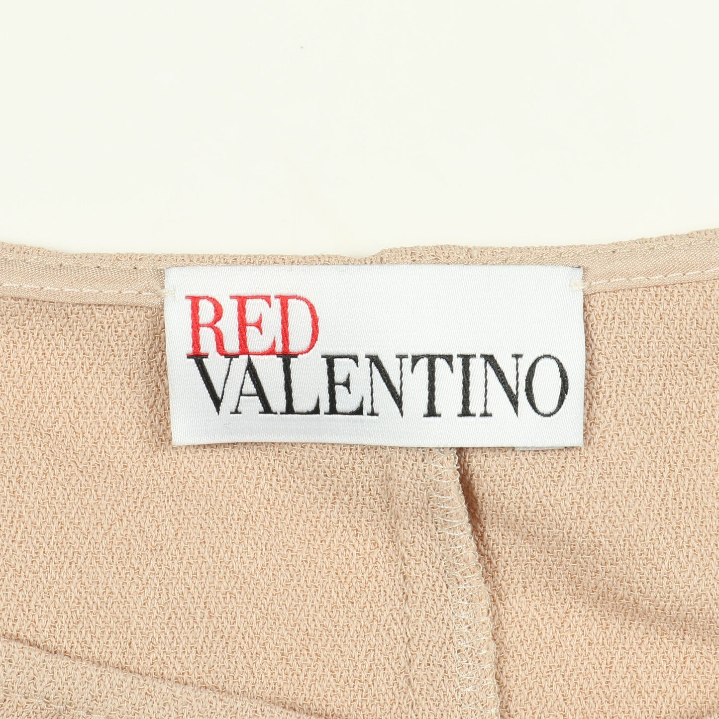 ワンピース 半袖 レース フリル レーヨン ピンクベージュ レッドヴァレンティノ ワンピース RED VALENTINO