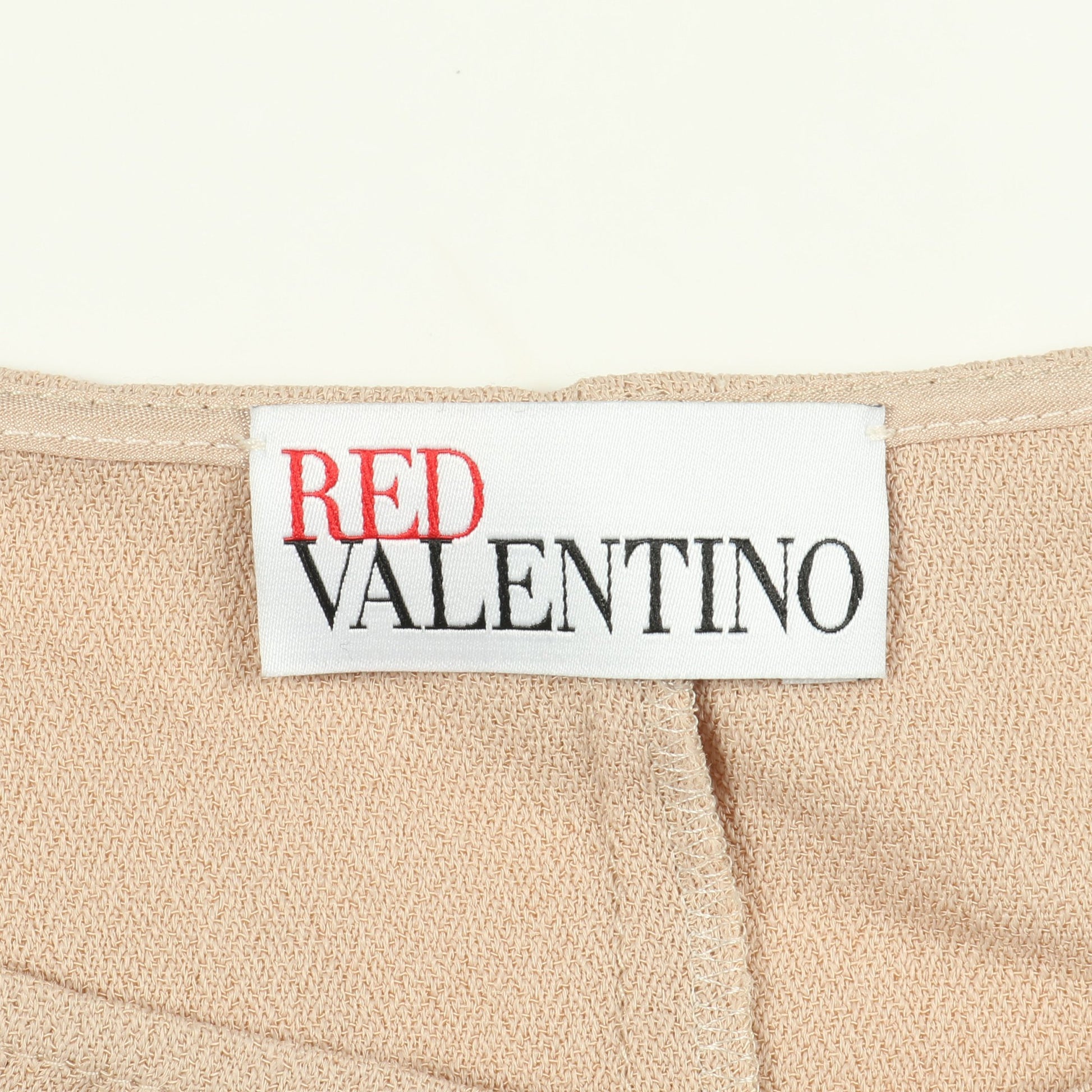 ワンピース 半袖 レース フリル レーヨン ピンクベージュ レッドヴァレンティノ ワンピース RED VALENTINO