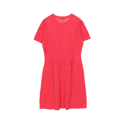 ニットワンピース 半袖 リボン ウール ピンクパープル レッドヴァレンティノ ワンピース RED VALENTINO
