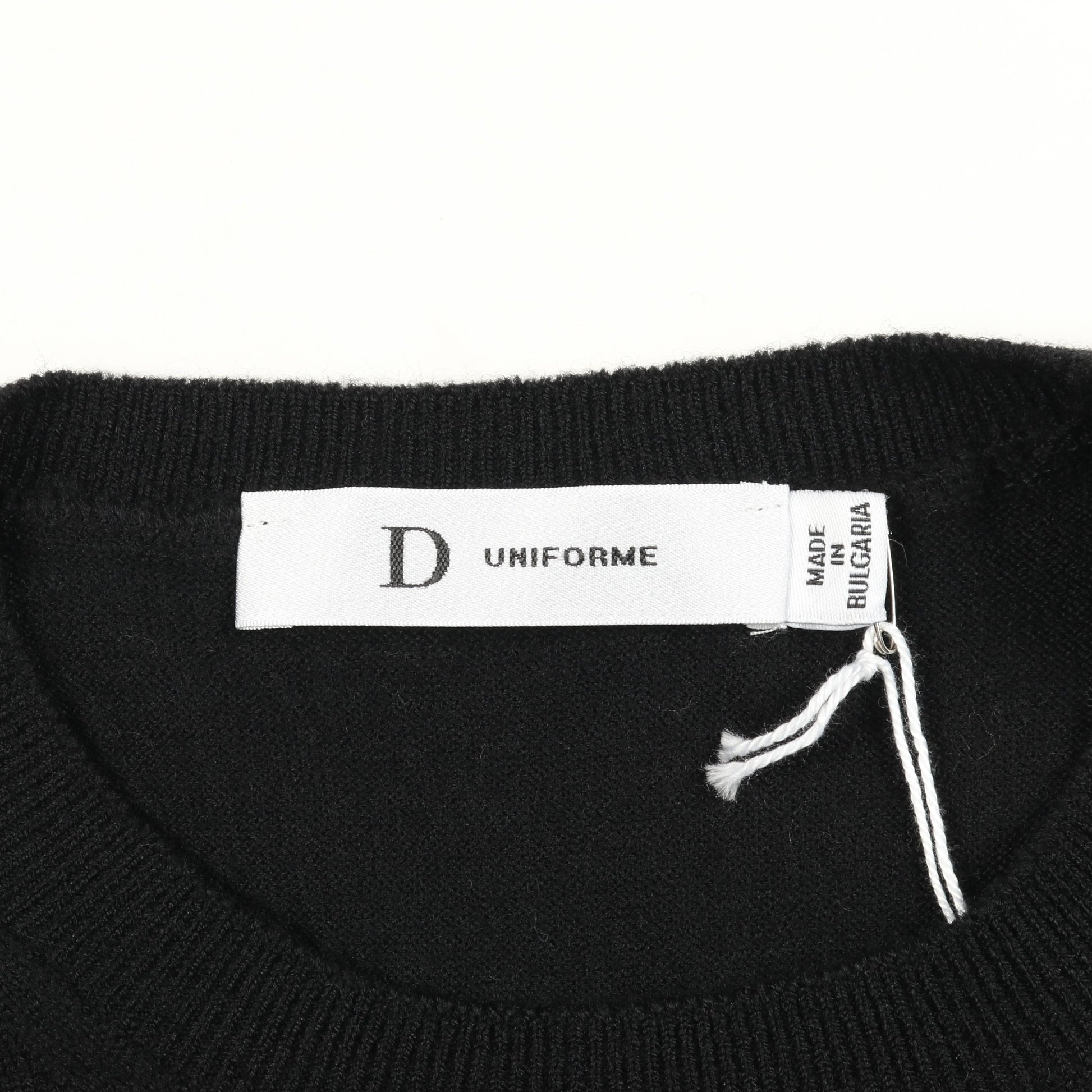 D UNIFORME BEE刺繍 ニット クルーネック 半袖 ウール ブラック クリスチャンディオール トップス Christian Dior