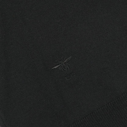 D UNIFORME BEE刺繍 ニット クルーネック 半袖 ウール ブラック クリスチャンディオール トップス Christian Dior