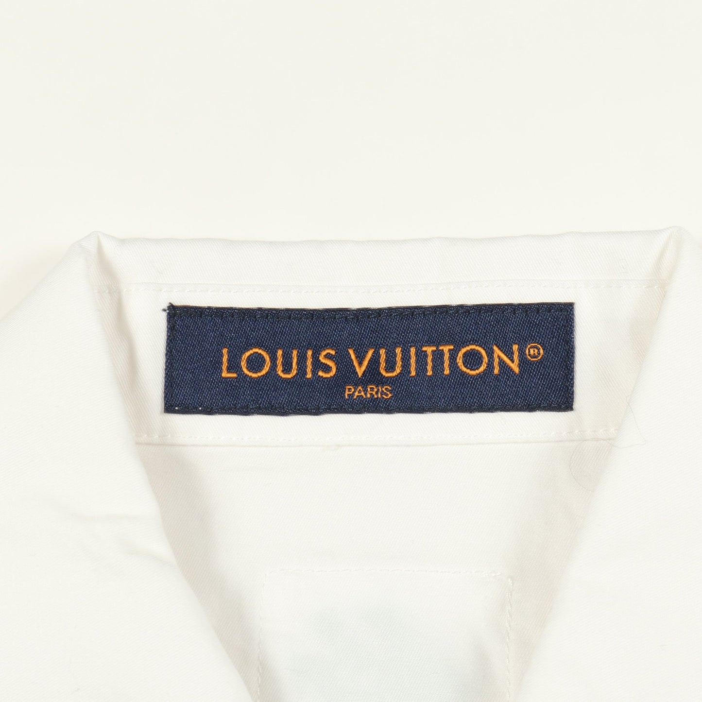 Flower Embroidery シャツ 半袖 ロゴ 花柄刺繍 コットン ホワイト ルイヴィトン トップス LOUIS VUITTON
