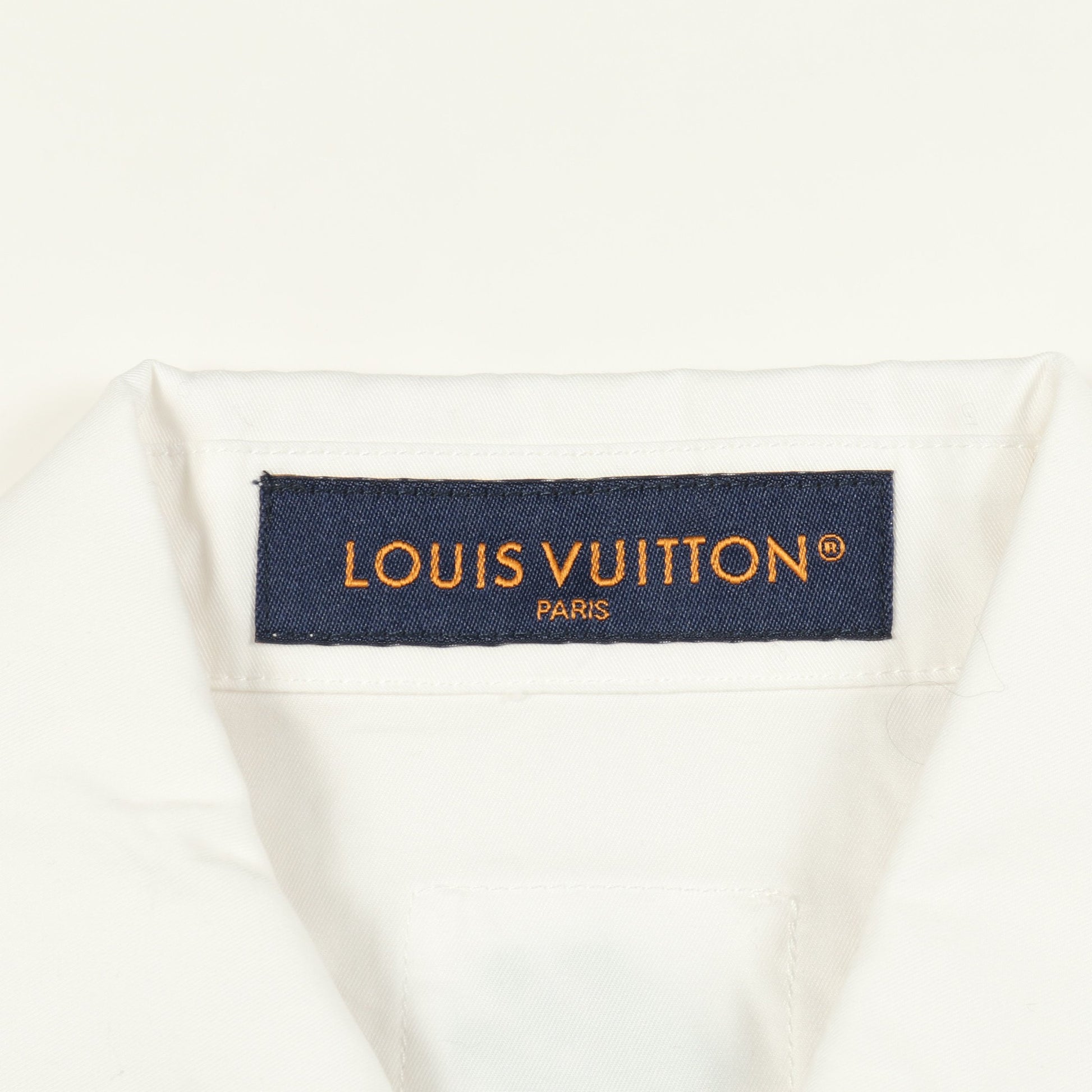 Flower Embroidery シャツ 半袖 ロゴ 花柄刺繍 コットン ホワイト ルイヴィトン トップス LOUIS VUITTON