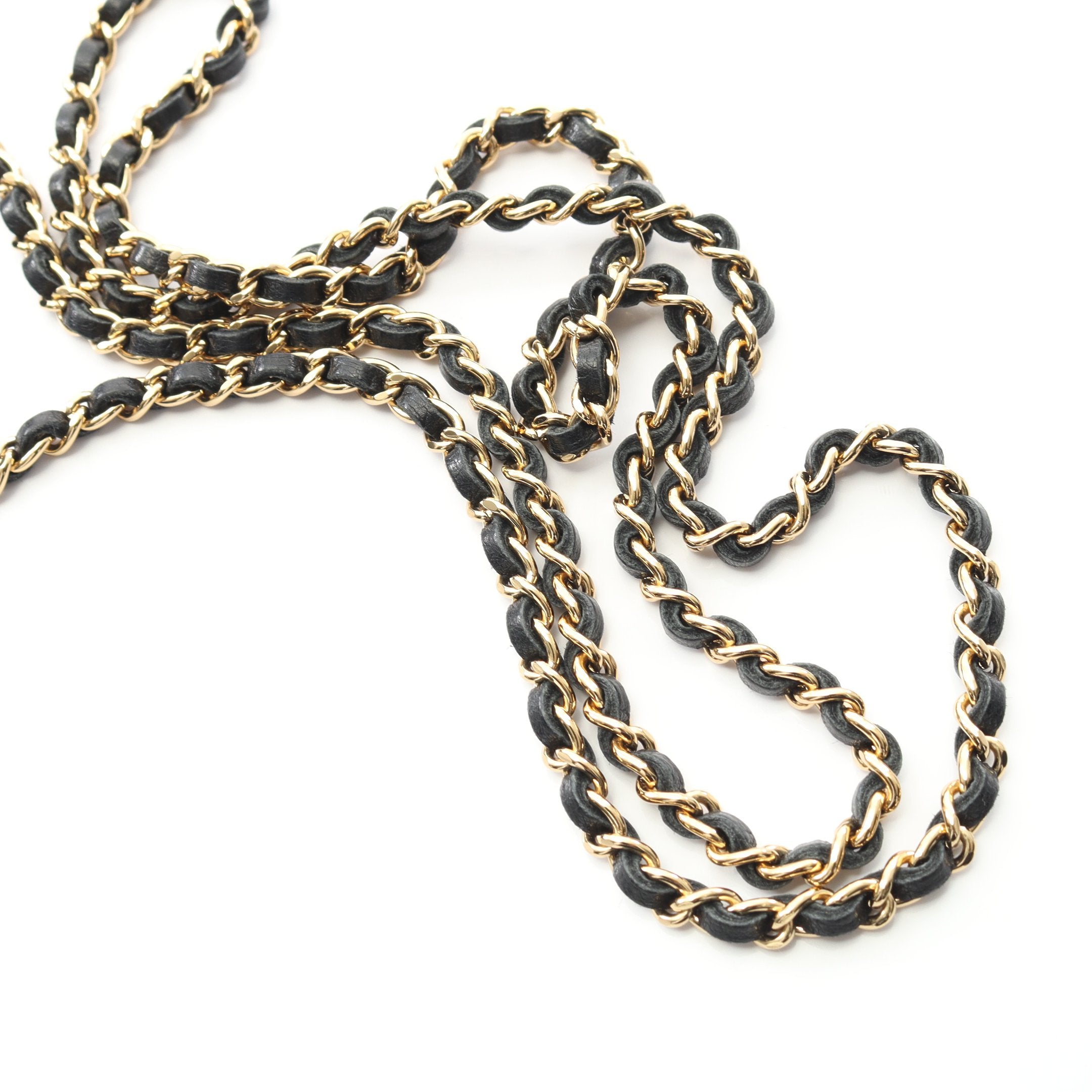 チョコバー カメリア チェーンショルダーバッグ サテン ブラック