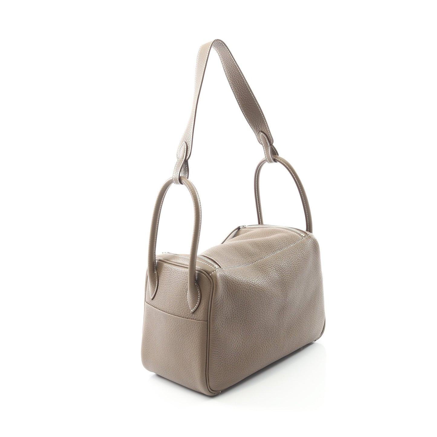 リンディ26 エトゥープ ショルダーバッグ トリヨンクレマンス グレーブラウン シルバー金具 X刻印 エルメス バッグ HERMES