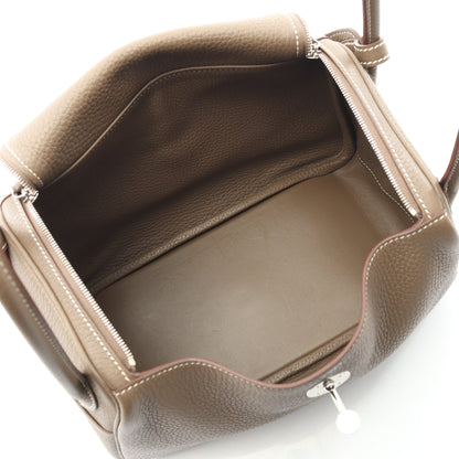 リンディ26 エトゥープ ショルダーバッグ トリヨンクレマンス グレーブラウン シルバー金具 X刻印 エルメス バッグ HERMES