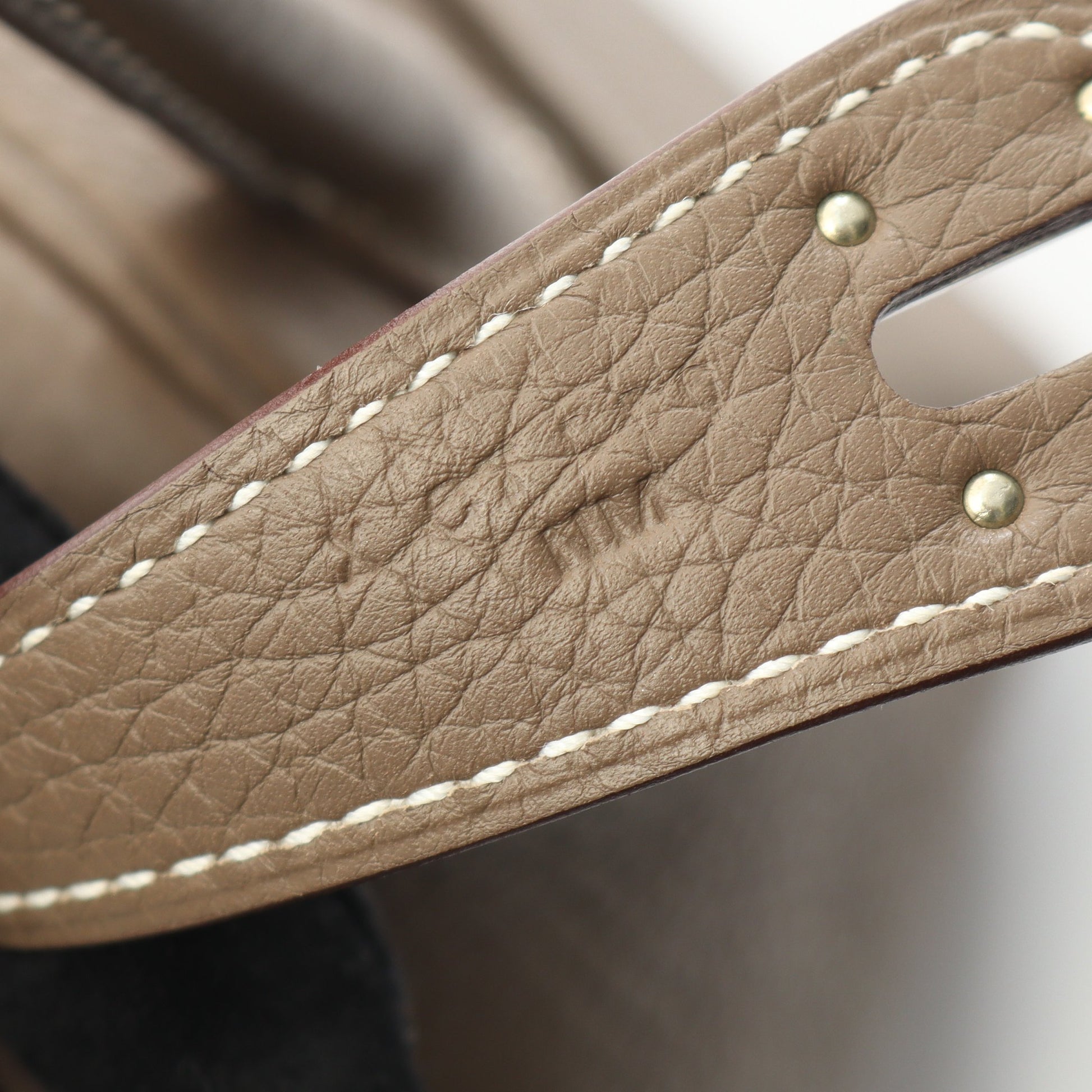 リンディ26 エトゥープ ショルダーバッグ トリヨンクレマンス グレーブラウン シルバー金具 X刻印 エルメス バッグ HERMES