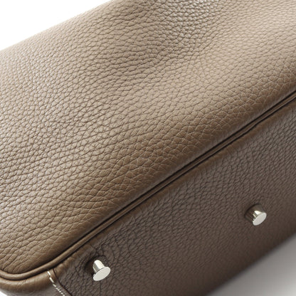 リンディ26 エトゥープ ショルダーバッグ トリヨンクレマンス グレーブラウン シルバー金具 X刻印 エルメス バッグ HERMES