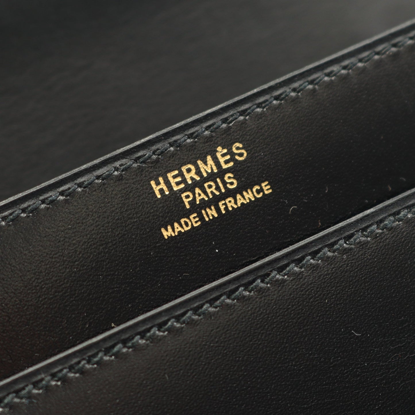 ピアノ ハンドバッグ ボックスカーフ ブラック ゴールド金具 ○P刻印 エルメス バッグ HERMES