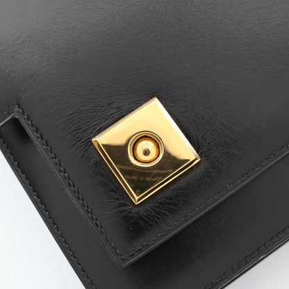 ピアノ ハンドバッグ ボックスカーフ ブラック ゴールド金具 ○P刻印 エルメス バッグ HERMES