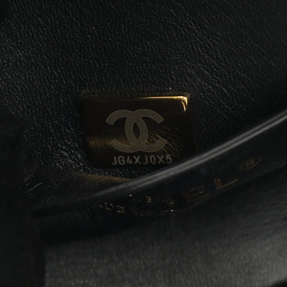 マトラッセ トップハンドル チェーンショルダーバッグ キャビアスキン ブラック ゴールド金具 2WAY シャネル バッグ CHANEL