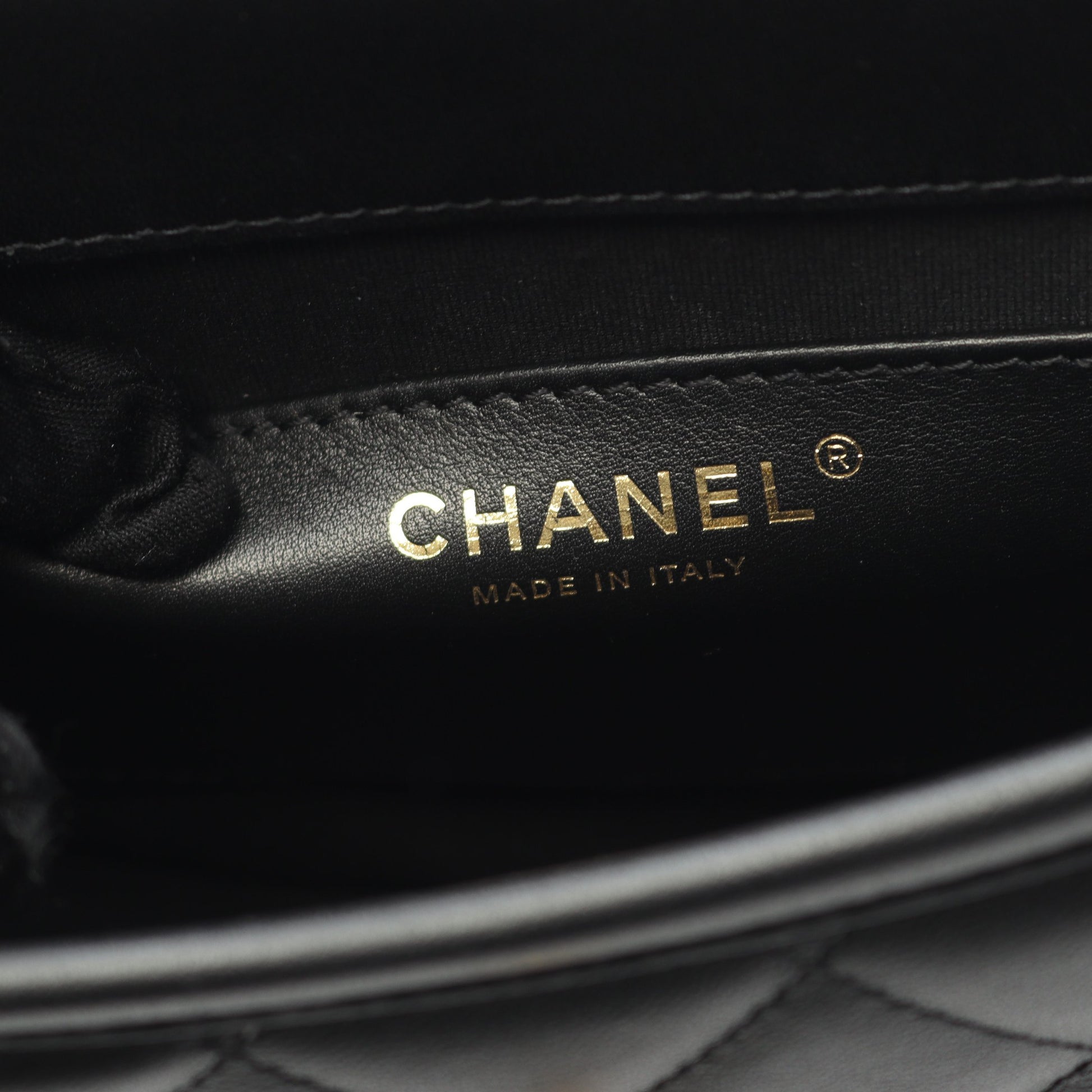 マトラッセ チェーンショルダーバッグ レザー ブラック ゴールド金具 2WAY シャネル バッグ CHANEL