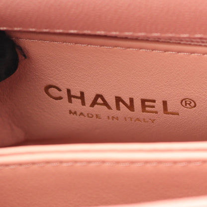 ココハンドルXXS トップハンドル ハンドバッグ キャビアスキン ピンク ゴールド金具 2WAY シャネル バッグ CHANEL