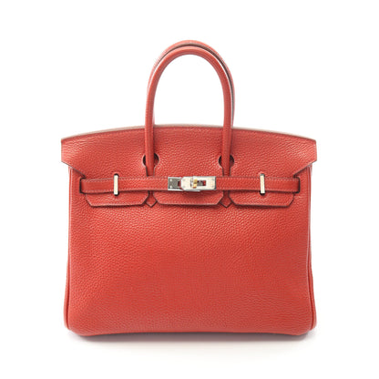 バーキン25 ルージュガランス ハンドバッグ トゴ レッド シルバー金具 □I刻印 エルメス バッグ HERMES