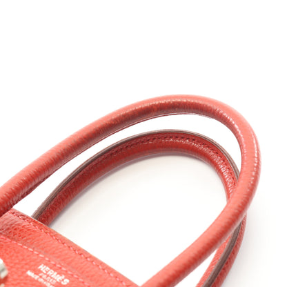 バーキン25 ルージュガランス ハンドバッグ トゴ レッド シルバー金具 □I刻印 エルメス バッグ HERMES