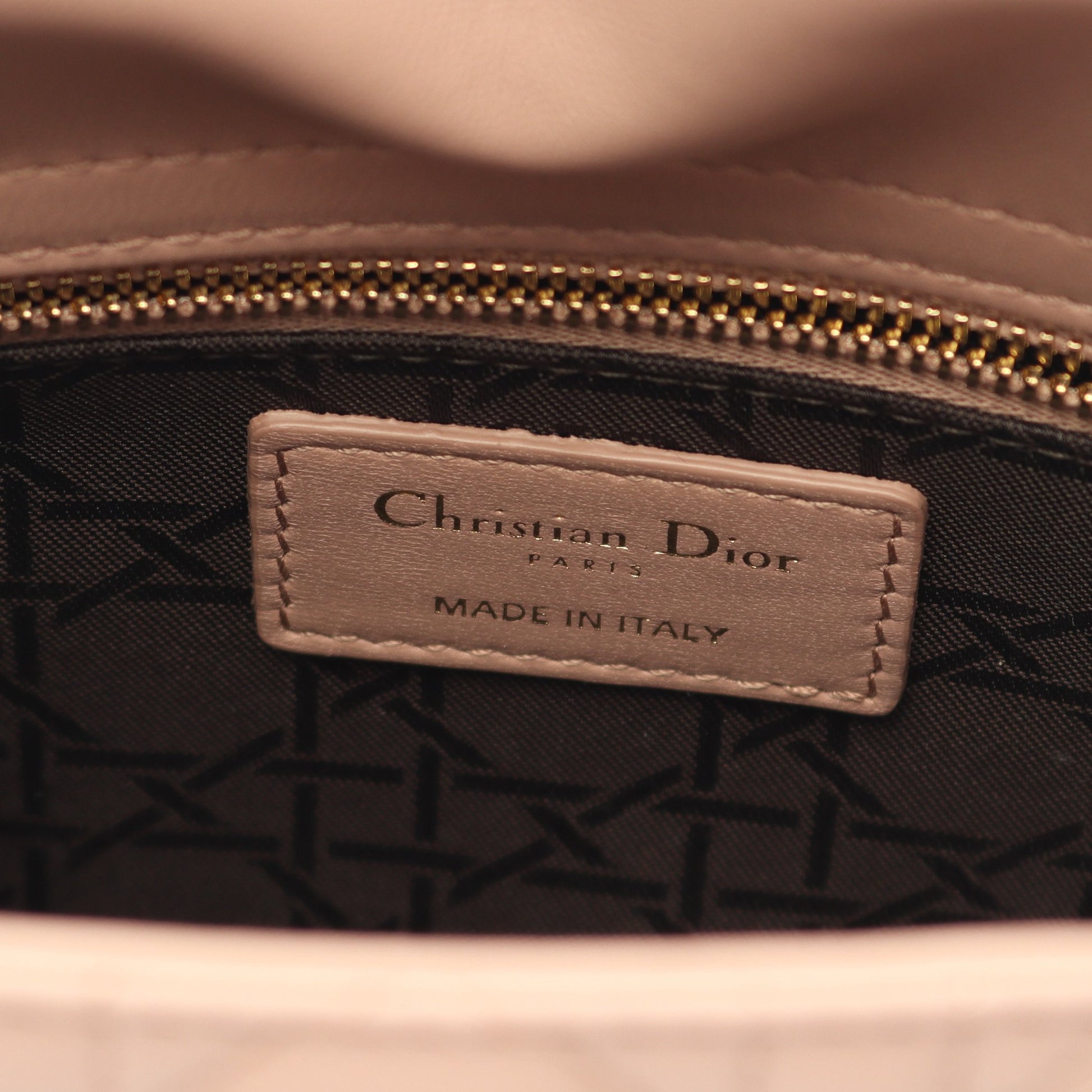 LADY DIOR MY ABCDIOR レディディオール スモール カナージュ ハンドバッグ レザー ピンクベージュ 2WAY クリスチャンディオール バッグ Christian Dior