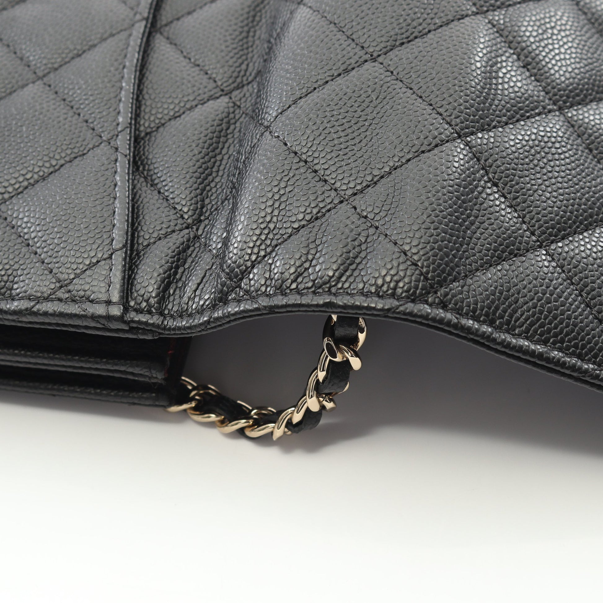 マトラッセ チェーンウォレット キャビアスキン ブラック ゴールド金具 シャネル バッグ CHANEL