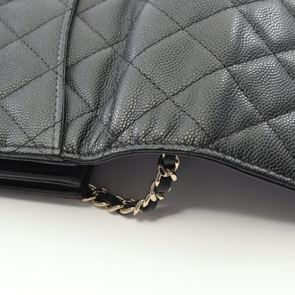 マトラッセ チェーンウォレット キャビアスキン ブラック ゴールド金具 シャネル バッグ CHANEL