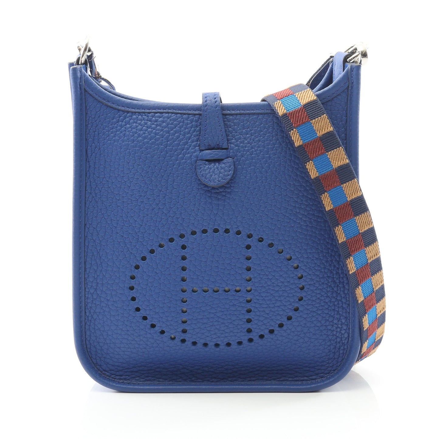 エヴリンTPM アマゾン ブルーロイヤル ショルダーバッグ トリヨンクレマンス ブルー シルバー金具 Z刻印 エルメス バッグ HERMES