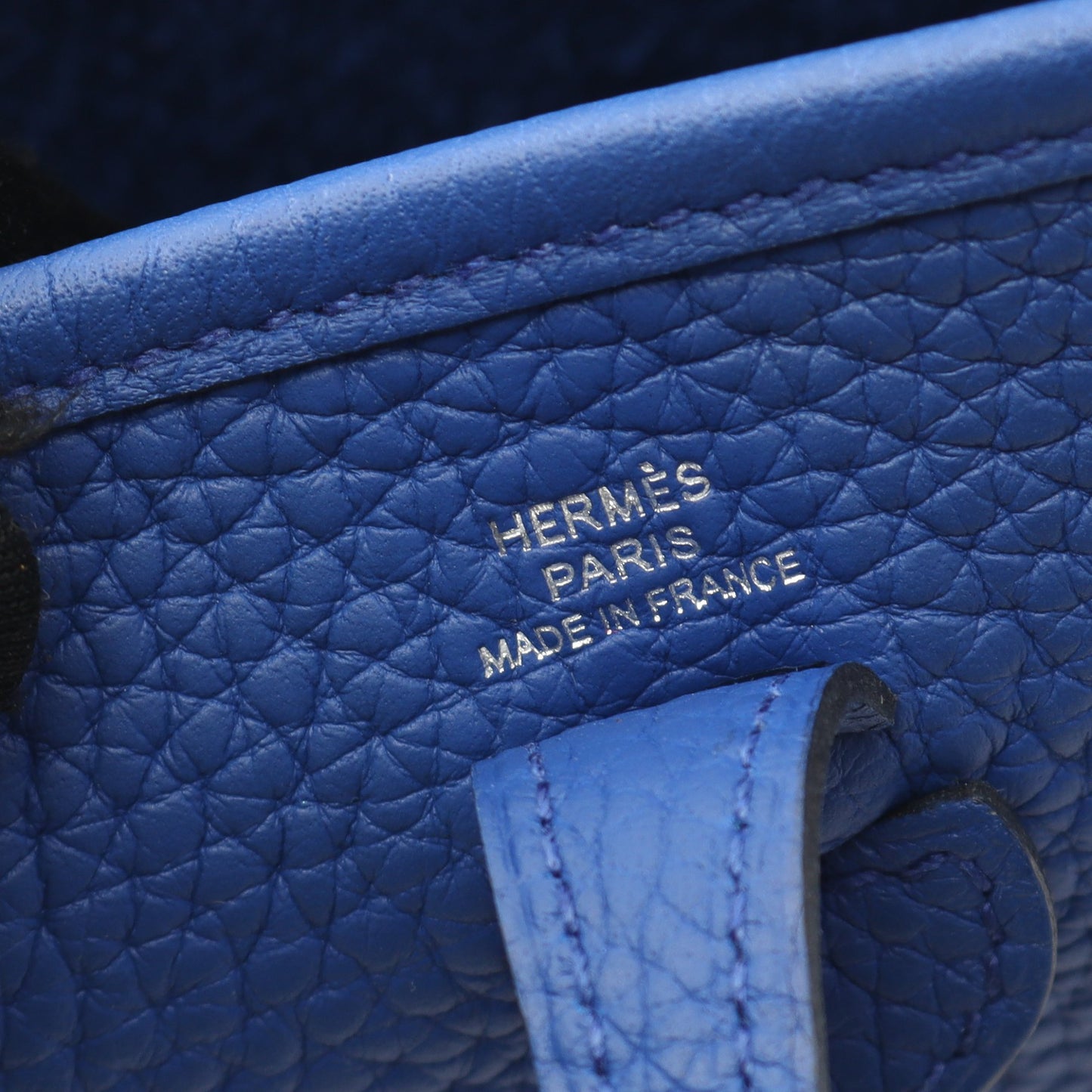 エヴリンTPM アマゾン ブルーロイヤル ショルダーバッグ トリヨンクレマンス ブルー シルバー金具 Z刻印 エルメス バッグ HERMES