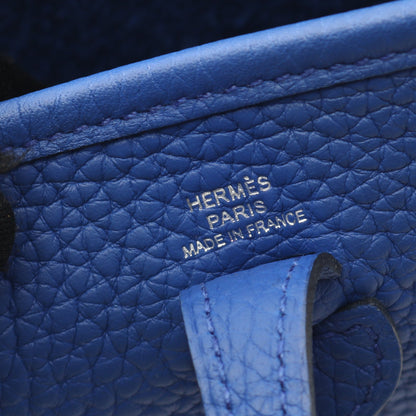 エヴリンTPM アマゾン ブルーロイヤル ショルダーバッグ トリヨンクレマンス ブルー シルバー金具 Z刻印 エルメス バッグ HERMES