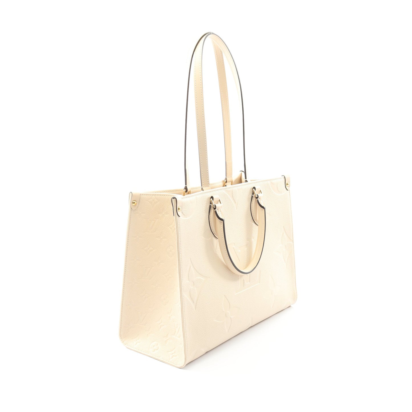 オンザゴーMM モノグラムアンプラント クレーム ハンドバッグ トートバッグ レザー アイボリー 2WAY ルイヴィトン バッグ LOUIS VUITTON