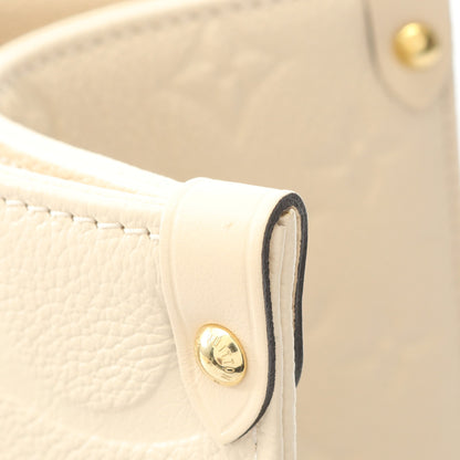 オンザゴーMM モノグラムアンプラント クレーム ハンドバッグ トートバッグ レザー アイボリー 2WAY ルイヴィトン バッグ LOUIS VUITTON