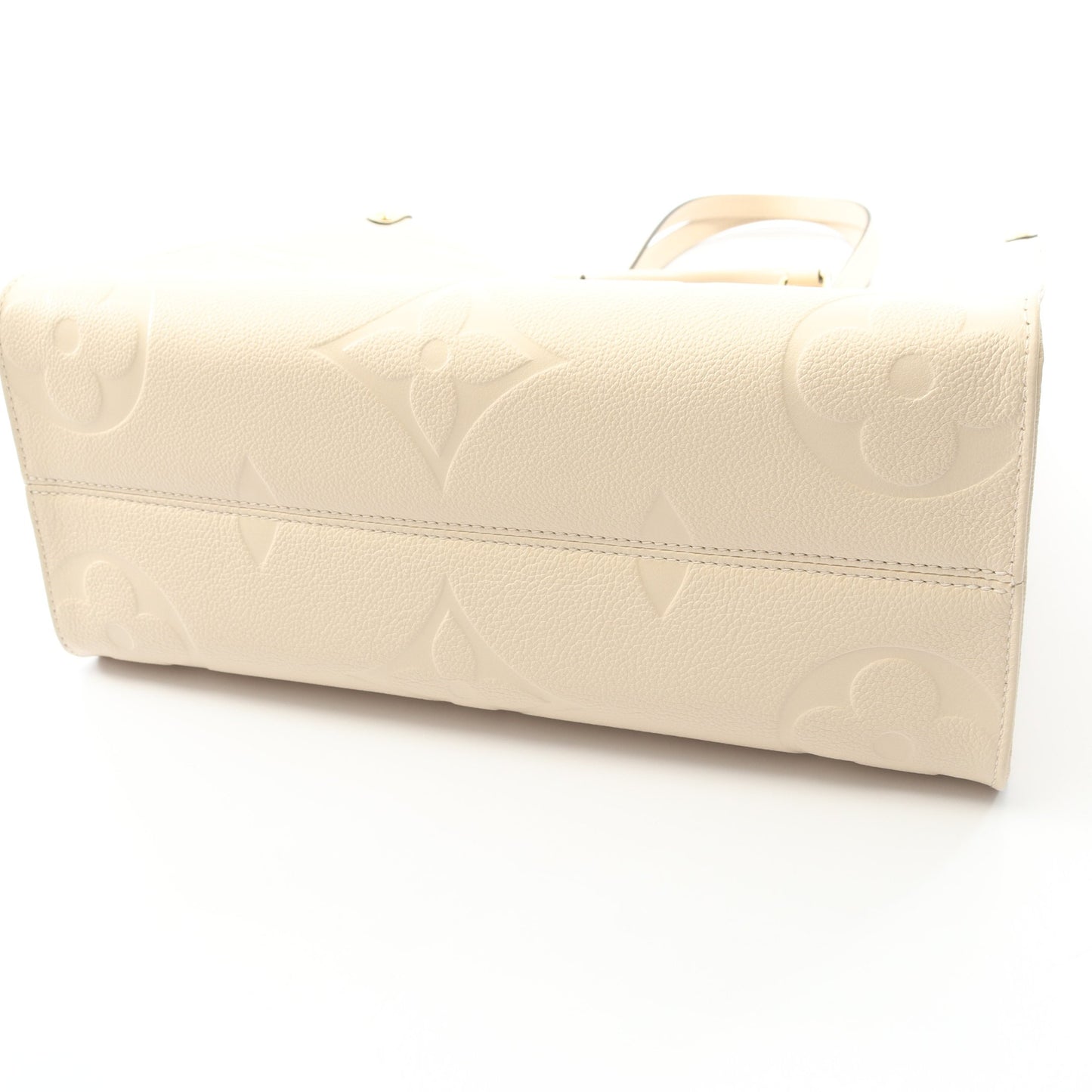 オンザゴーMM モノグラムアンプラント クレーム ハンドバッグ トートバッグ レザー アイボリー 2WAY ルイヴィトン バッグ LOUIS VUITTON