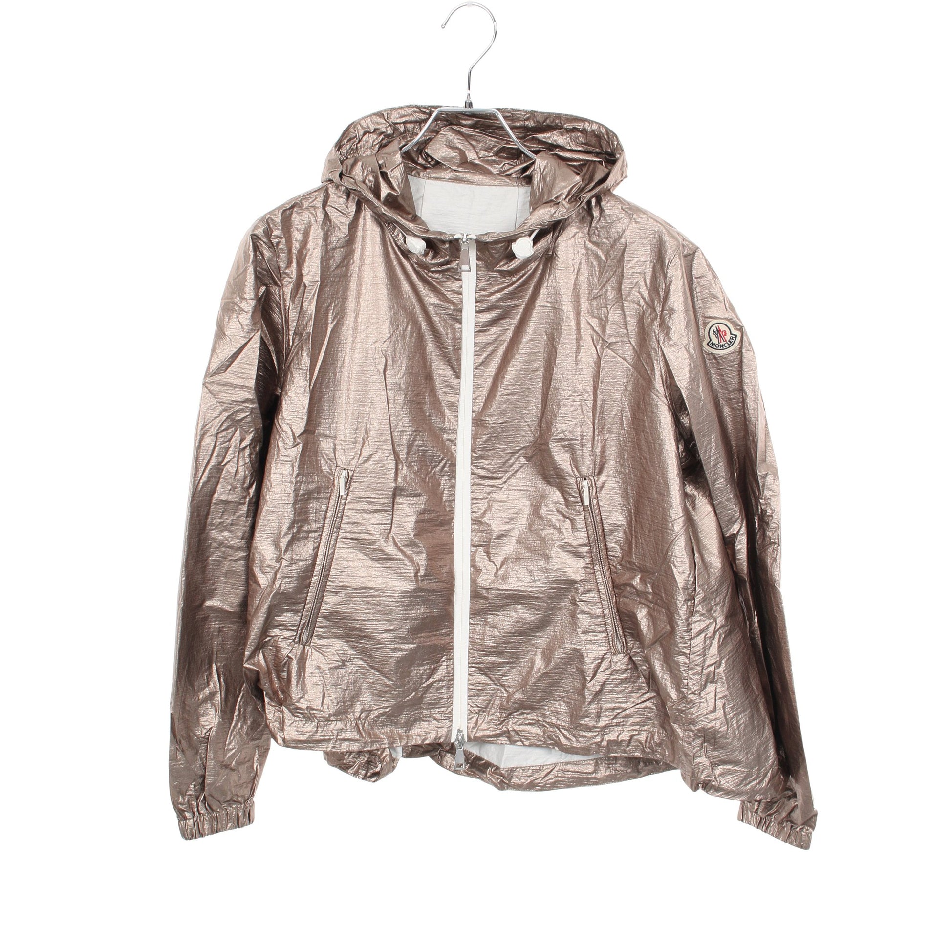 ESCHAMALI ジャケット ナイロン シャンパンゴールド フード付き モンクレール アウター MONCLER