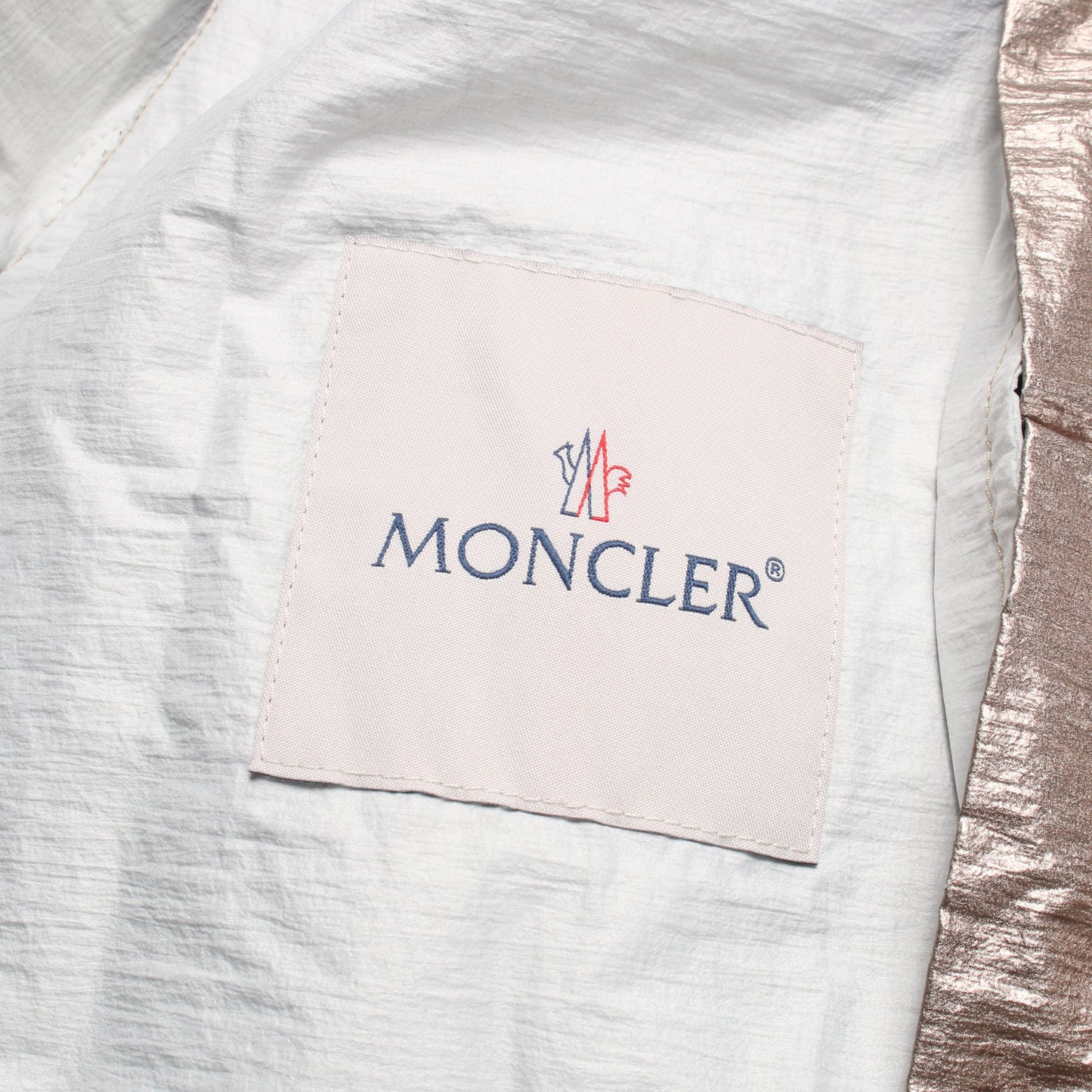 ESCHAMALI ジャケット ナイロン シャンパンゴールド フード付き モンクレール アウター MONCLER
