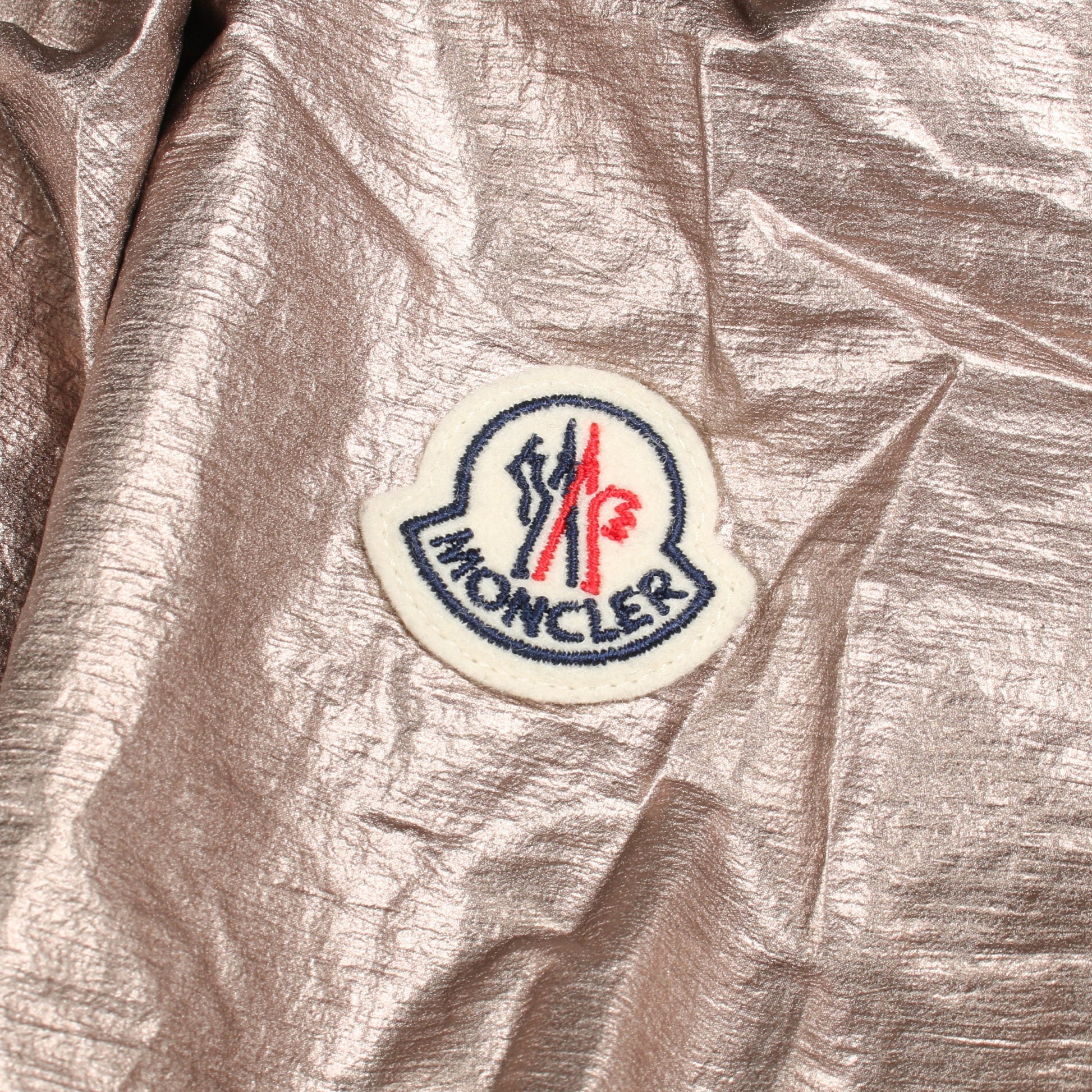 ESCHAMALI ジャケット ナイロン シャンパンゴールド フード付き モンクレール アウター MONCLER