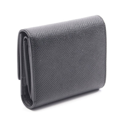 スモール トリフォールドウォレット 三つ折り財布 レザー ブラック セリーヌ 財布・小物 CELINE