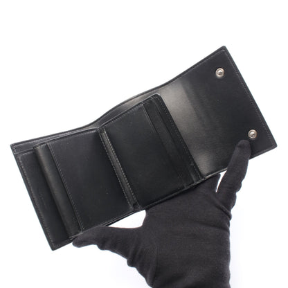 スモール トリフォールドウォレット 三つ折り財布 レザー ブラック セリーヌ 財布・小物 CELINE