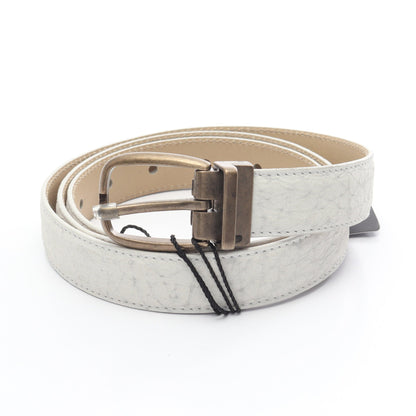 ベルト ヌバック オフホワイト ゴールド金具 ドルチェアンドガッバーナ 財布・小物 DOLCE&GABBANA