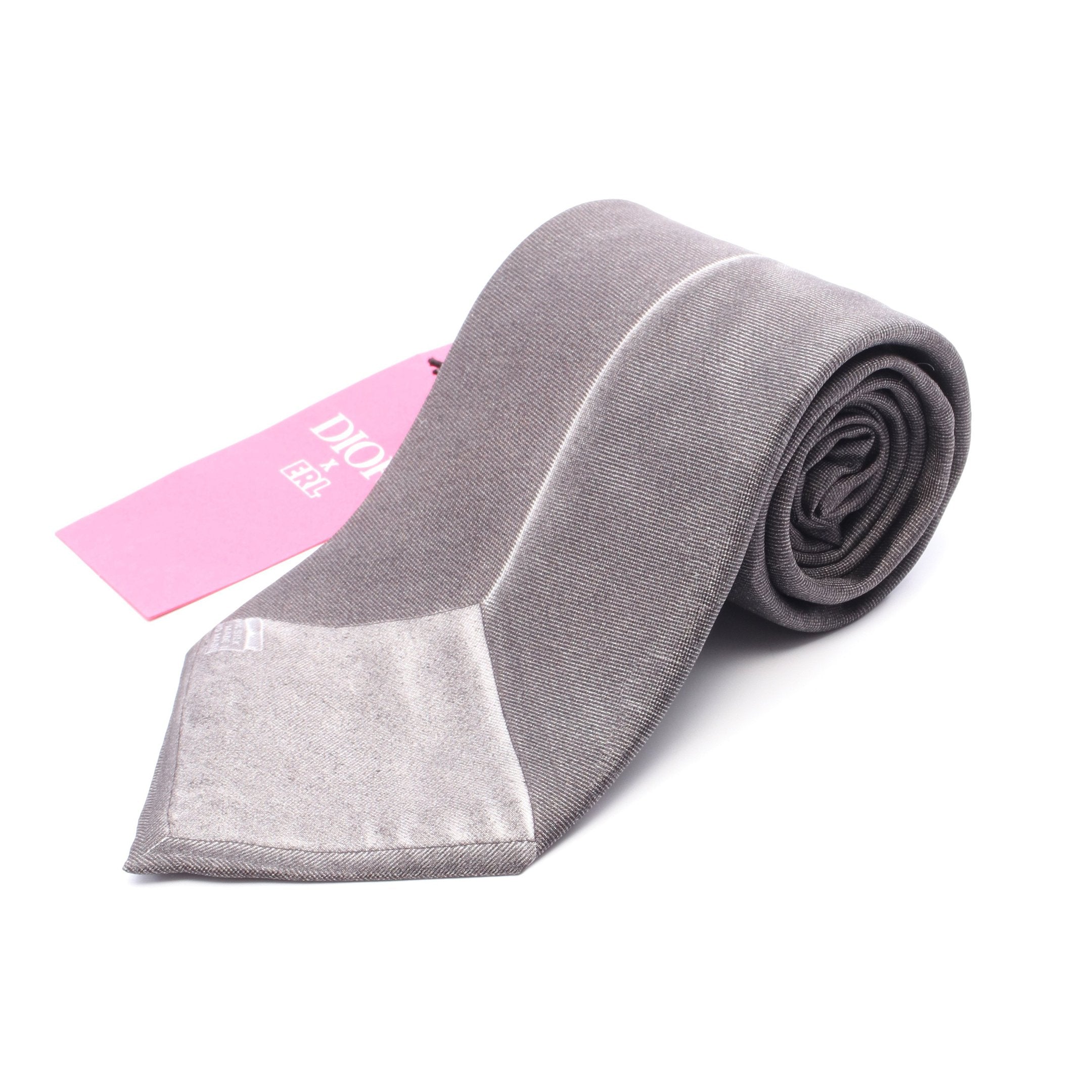 Dior グレー シルクネクタイ Diorロゴ ネクタイ シルク グレー ディオール – RECLO