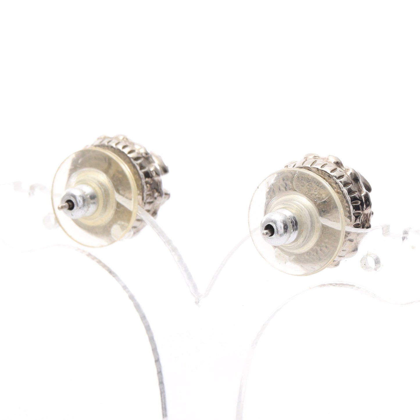 ココマーク ピアス ラインストーン シルバー ピンク 02C シャネル アクセサリー CHANEL