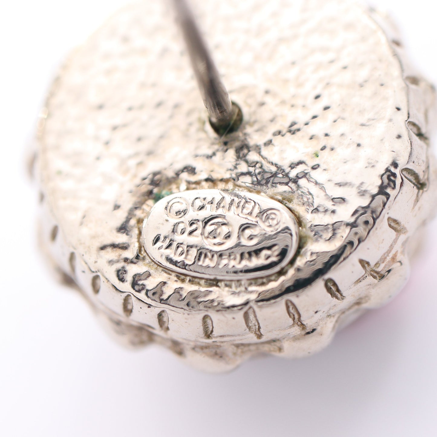 ココマーク ピアス ラインストーン シルバー ピンク 02C シャネル アクセサリー CHANEL
